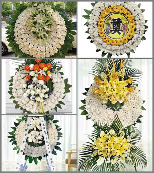 湖南永州道县白芒铺镇竹山村花圈速递