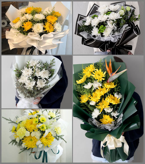 湖南永州道县白芒铺镇竹山村白事花束代送